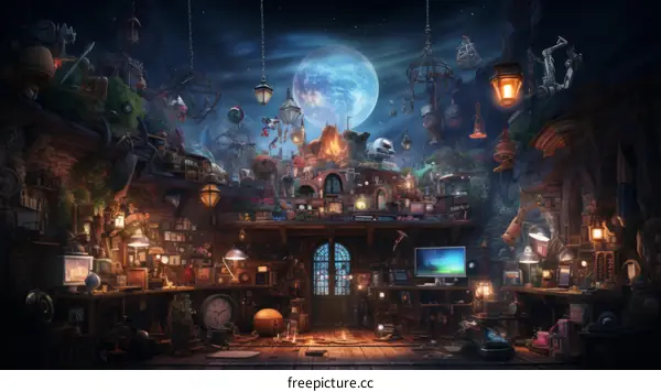 A room filled with all sorts of objects