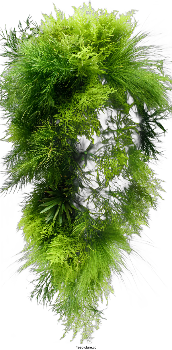[Transparent Background PNG]Green Plant Wall Decor