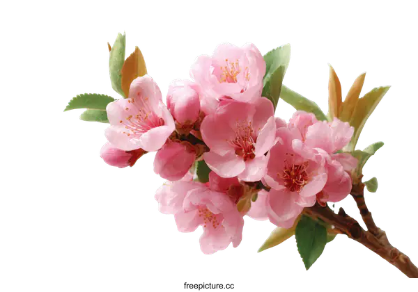 [Transparent Background PNG]Beautiful Pink Blossoms in Springtime