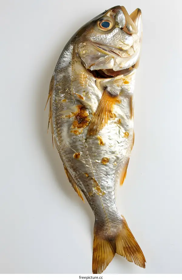 A fish on a white background