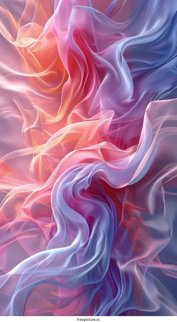 Colorful abstract background with soft folds