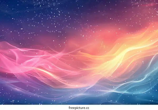 Colorful Nebula in the Universe