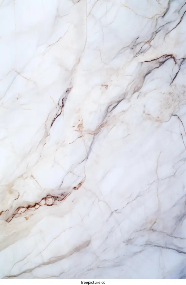 Elegant White Marble Texture with Delicate Veins