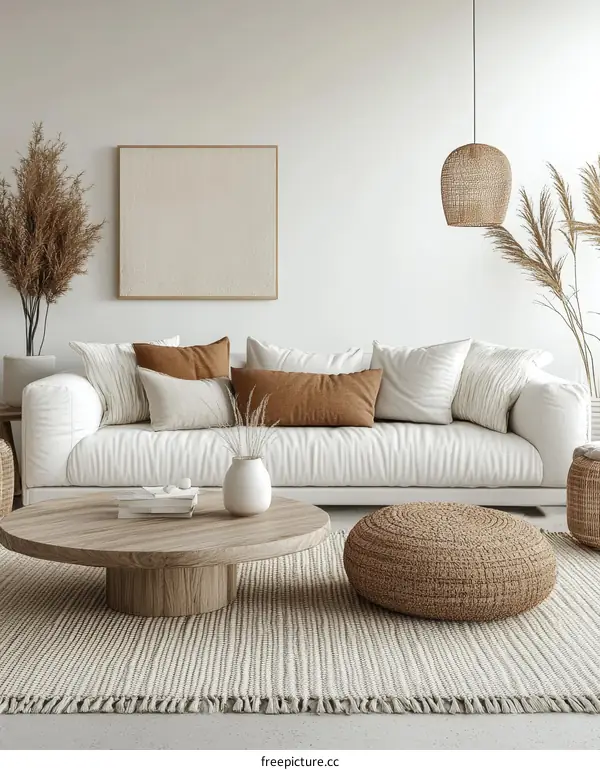 Modern Boho Living Room Interior Design