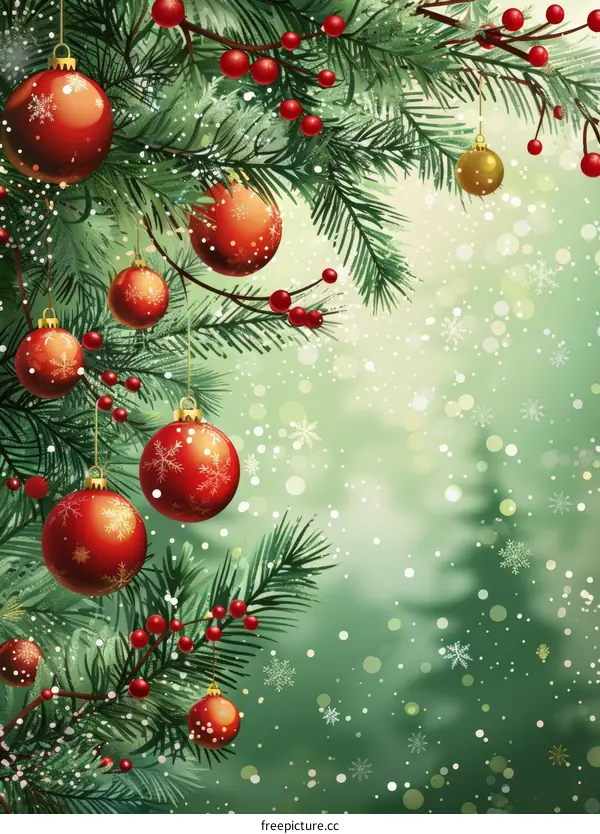 Christmas Tree Decorated for Celebration