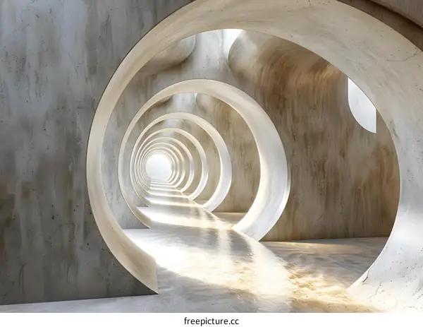 Geometric Space with Light and Shadow