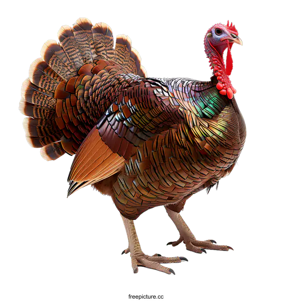 [Transparent Background PNG]Turkey Standing Tall