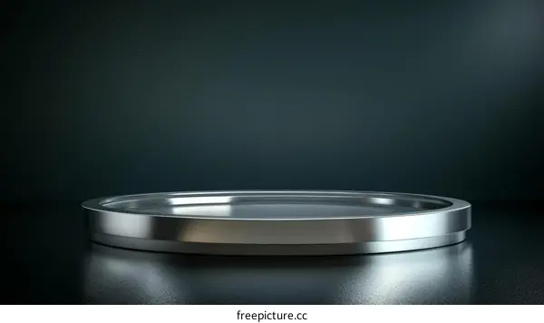 Metallic Circular Display Platform