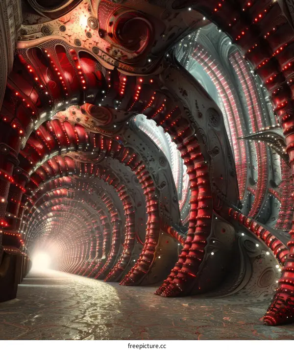 Futuristic Sci-Fi Alien Megastructure