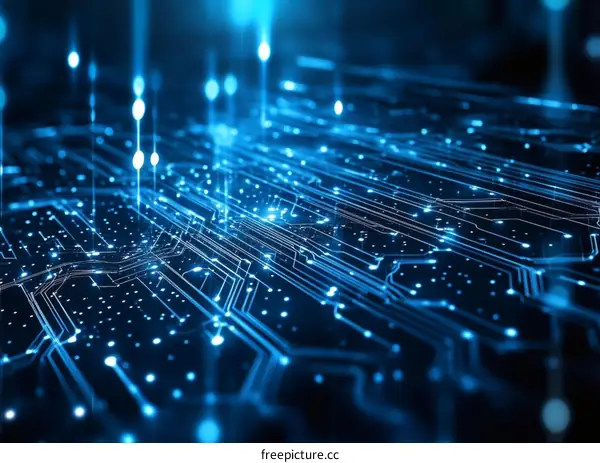 Abstract Circuit Board Technology Illustration