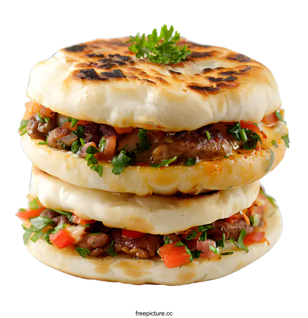 [Transparent Background PNG]A delicious and healthy burger with fresh ingredients