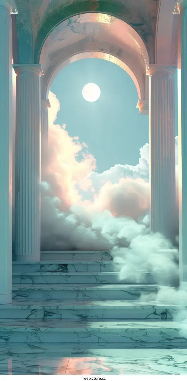 Pastel Skyway Architectural Illustration