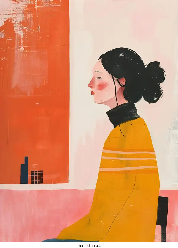 Woman in Yellow Sweater