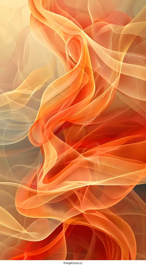 Graceful Orange Silk