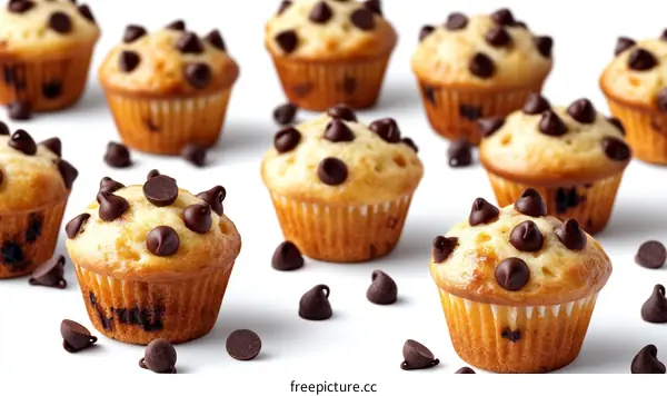 Delicious Mini Chocolate Chip Muffins