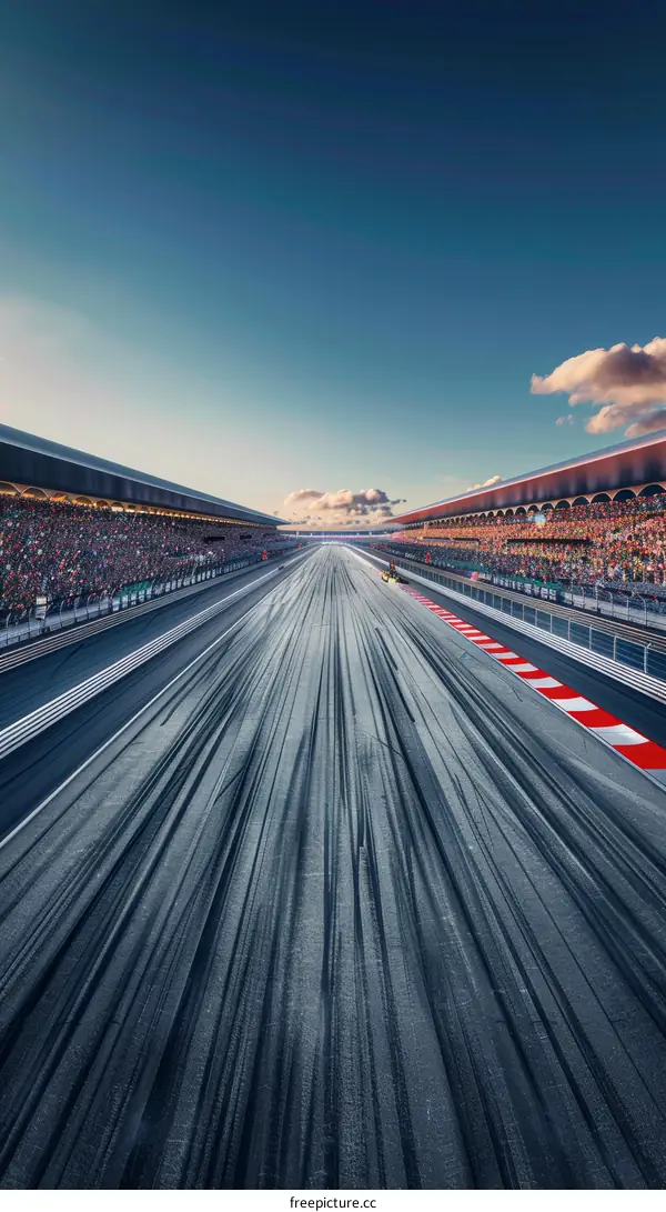 Formula One Race Car on the Track