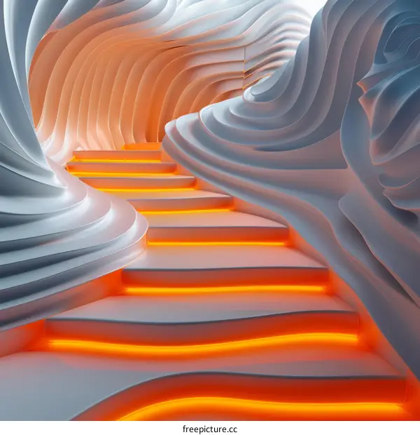 Abstract Architecture Staircase Design