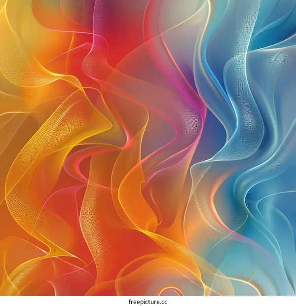 Vivid Symphony of Waves