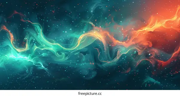 Dazzling Nebula in the Night Sky