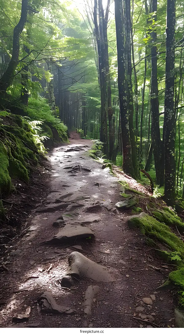 The path through the mystical forest
