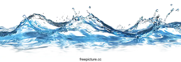 [Transparent Background PNG]Water Splashing Abstract Image