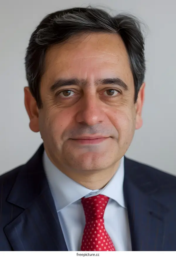 Portrait of a Middle Aged Businessman