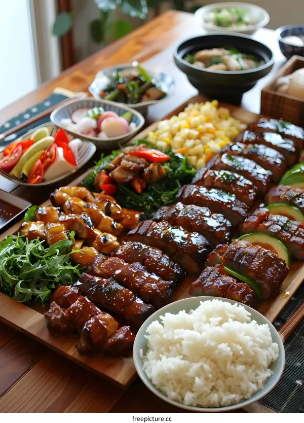 A table full of delicious food