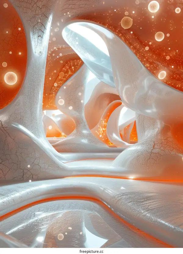 Abstract Futuristic Architecture Interior Design