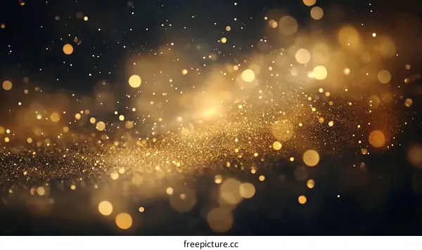 Golden Glitter Background Design