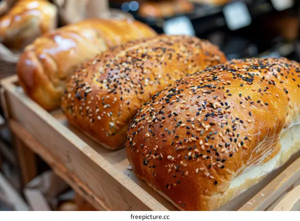 Freshly Baked Sesame Seed Loaf