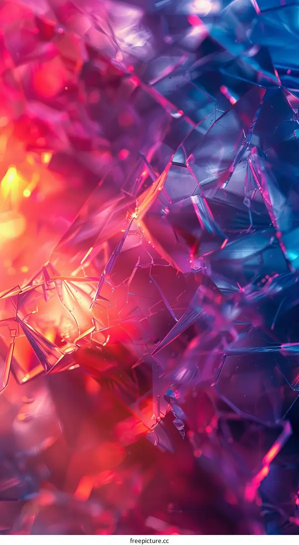 Colorful abstract shattered glass background