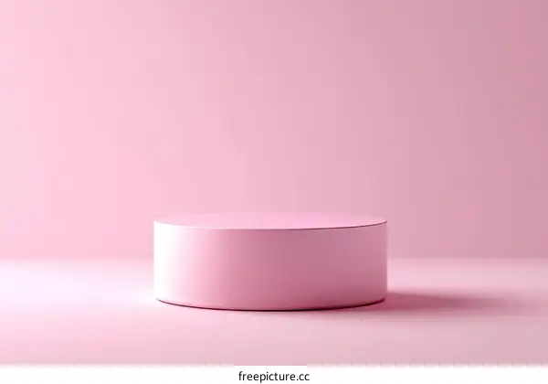 Pink Minimalist Product Display Stand