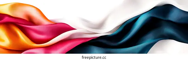 Colorful silk fabric texture and design