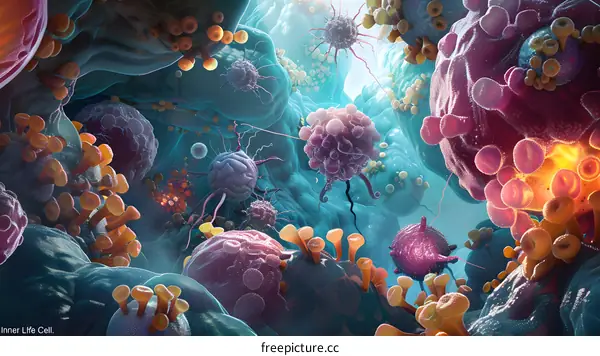 Inner Life Cell Abstract Illustration
