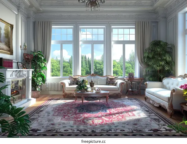 Elegant Classic Living Room Interior Design