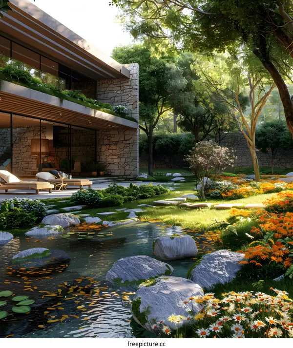 A Modern House in the Natural Landscape