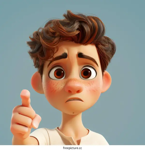 The Boy with the Pointing Finger