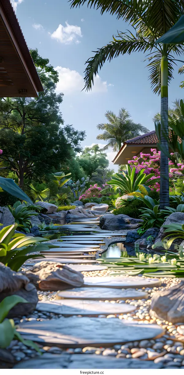 Garden landscape design renderings