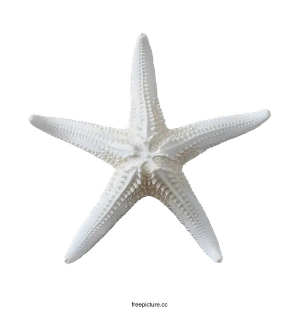 [Transparent Background PNG]White starfish on a white background