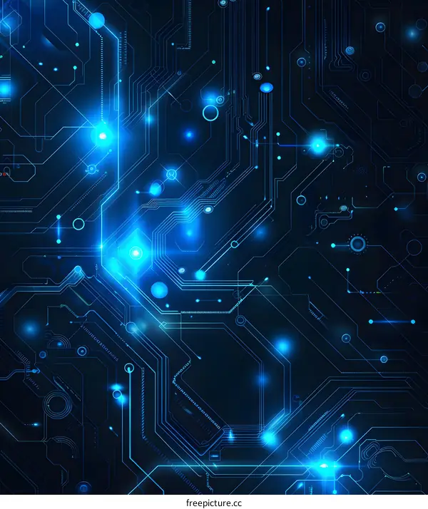 Digital Circuit Board Background