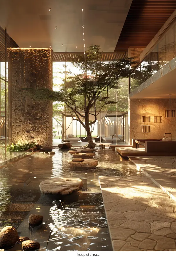 An Inspiring Blend of Modern Style and Natural Elements in Interior Design