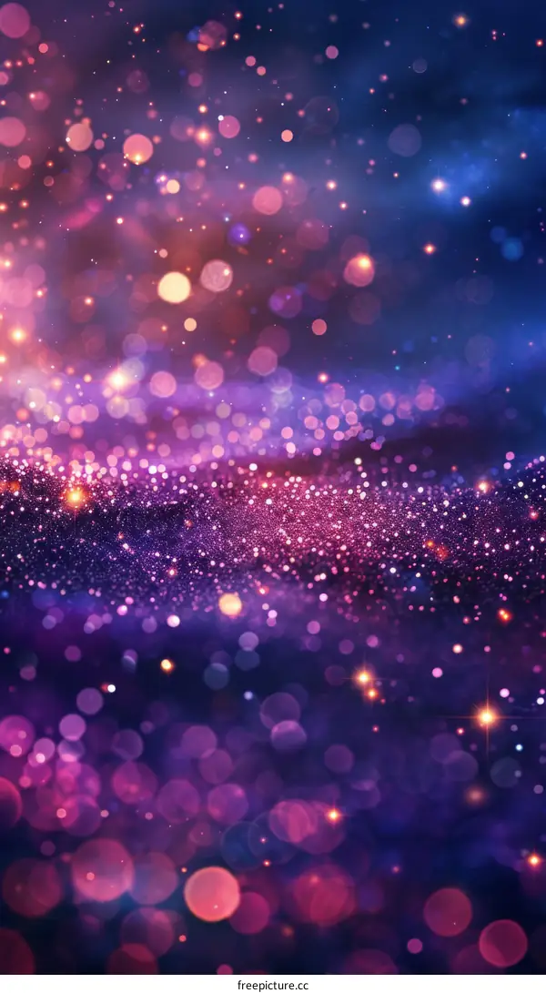 Colorful Lights and Starry Night