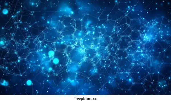 Abstract Network System Design Illustration