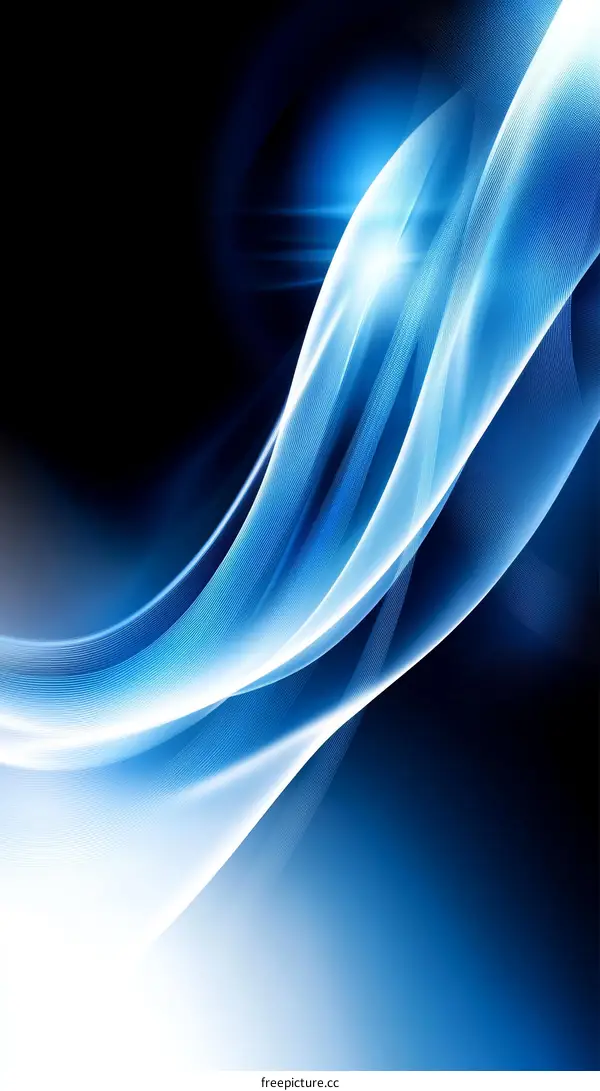 Abstract Blue Wave Background Design