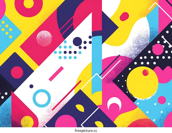 Abstract Geometric Pattern Colorful Background