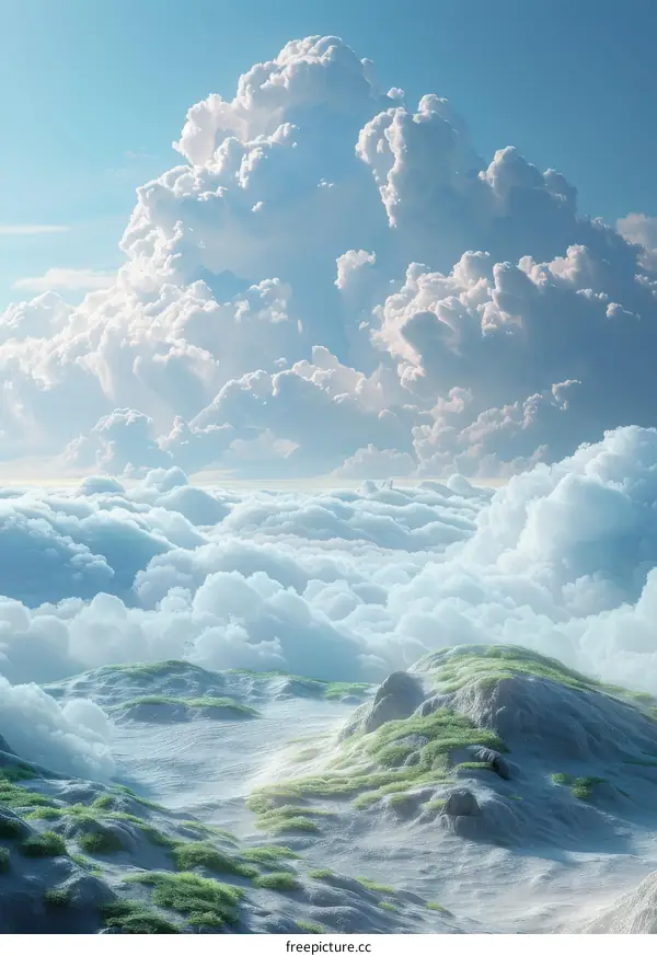 Stunning Cloud-Covered Landscape Artwork