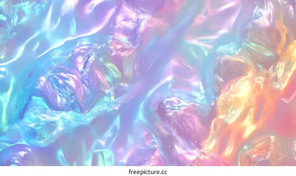 Abstract Colorful Holographic Background Design