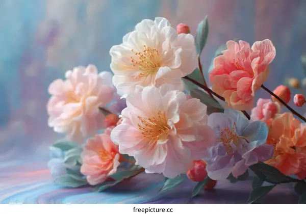 Delicate Paper Flowers Bouquet Arrangement