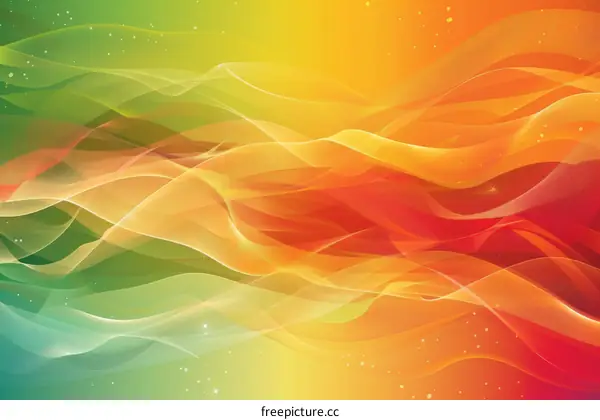 Abstract Colorful Wave Background Design