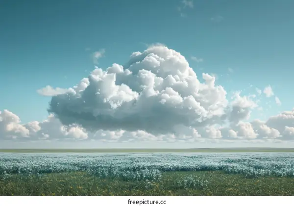 Clouds over the prairie